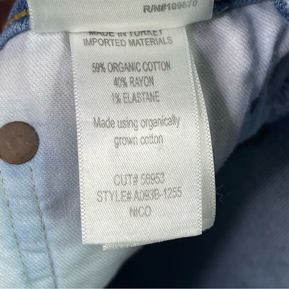 Agolde Nico High Rise Slim Jean in Cliffside Women’s 26 Blue Skinny Button Fly - Picture 8 of 13